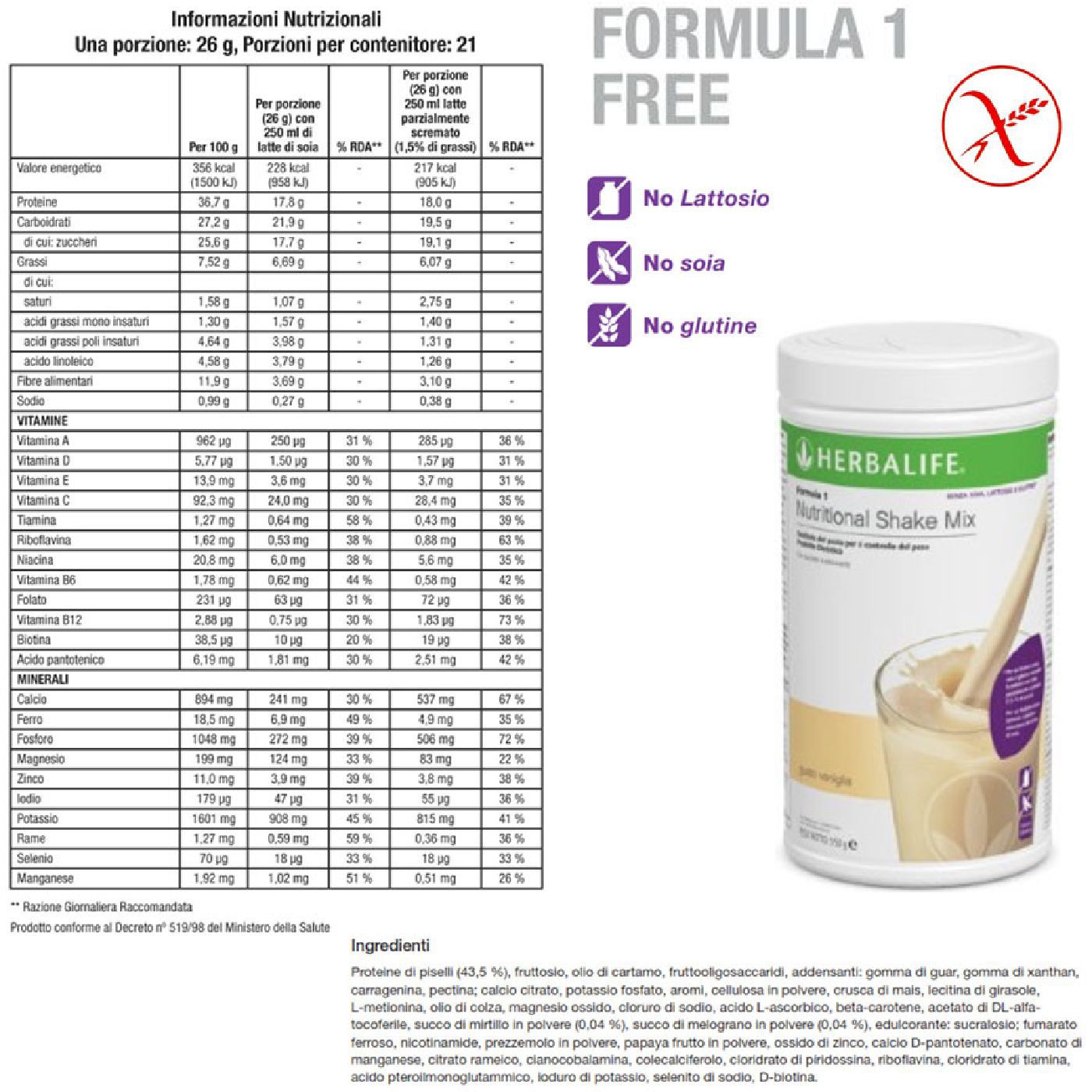 herbalife, benessere, nutrizione, salute, integratori, alimentazione, glutine, celiachia, intolleranze, lattosio